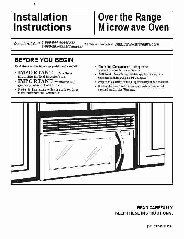 Frigidaire Microwave Oven 316495064-page_pdf